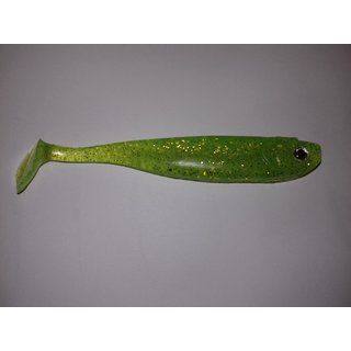 Gummifisch 11cm Grün Glitter